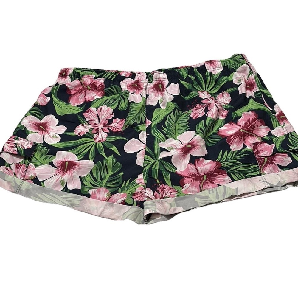 King Size Mens Shorts, Size 4XL, Multi Colored Tropical Print